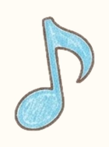 音符（みずいろ）（114×155px）