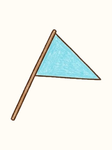 棒つき旗（黄）（276×278px）