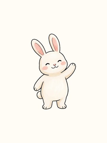 うさぎ・あいさつ（大 202×341px）
