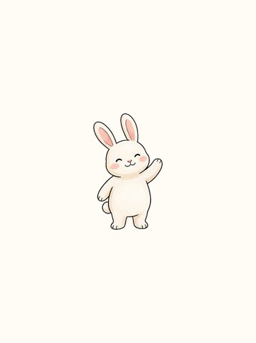 うさぎ・あいさつ（中 130×219px）