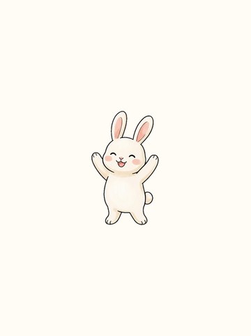うさぎ・よろこぶ（中 129×219px）