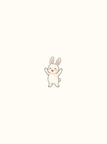 うさぎ・よろこぶ（小 80×136px）