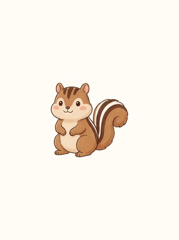 シマリス・ちょこん座り（中 208×200px）