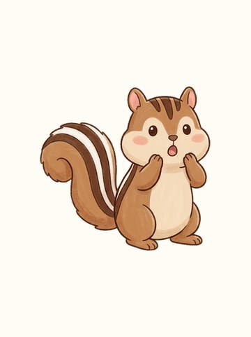 シマリス・おどろく（大 327×314px）