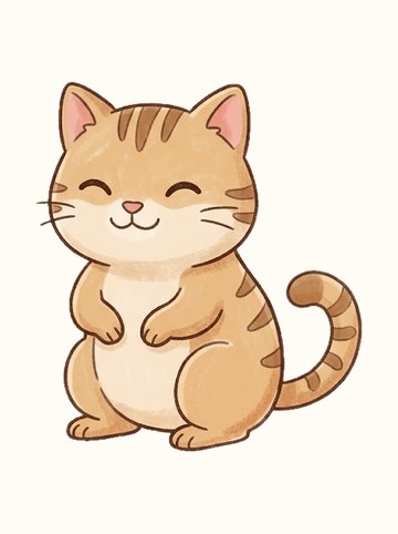 ネコ・おすわり（原寸 394×447px）