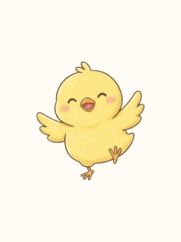 ヒヨコ・ぱたぱた（大 288×317px）