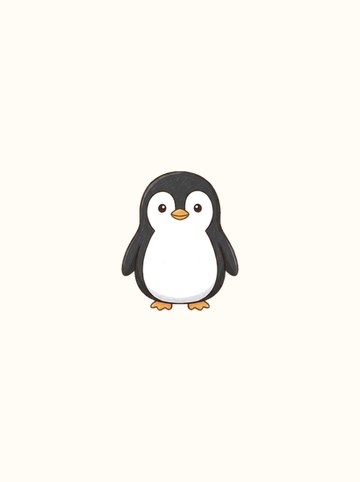 ペンギン・きをつけ（中 158×186px）