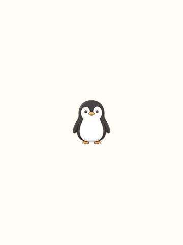ペンギン・きをつけ（小 98×116px）