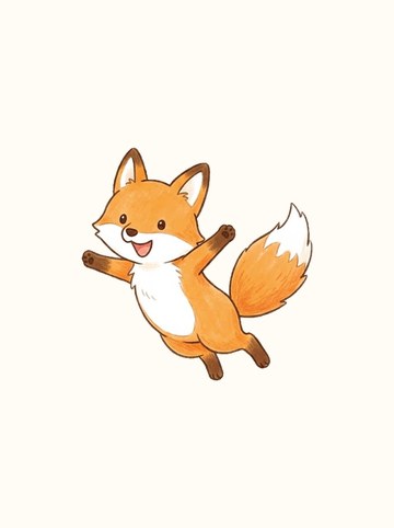 キツネ・ジャンプ（大 282×285px）