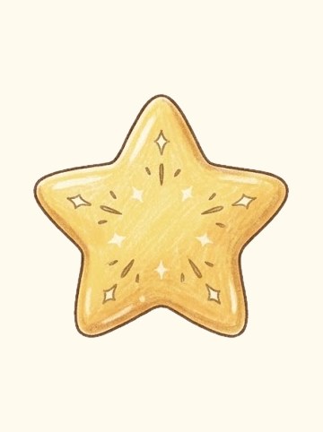 金色の星（303×290px）