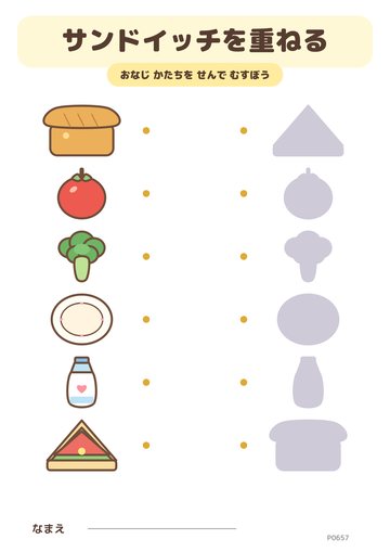 サンドイッチを重ねる