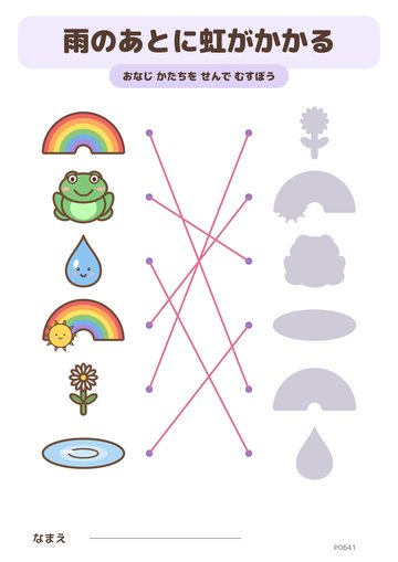 雨のあとに虹がかかる こたえ