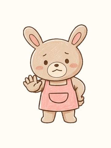 うさぎ・まってね（原寸 211×325px）