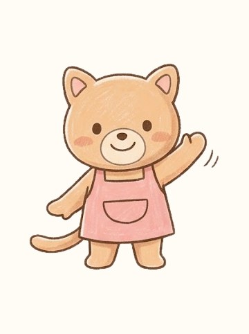 ねこ・こんにちは（原寸 275×299px）