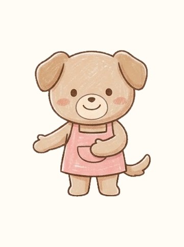 こいぬ・どうぞ（原寸 233×288px）