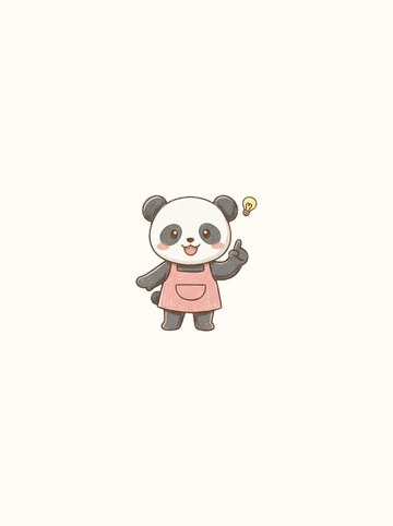 パンダ・ひらめき（小 112×126px）
