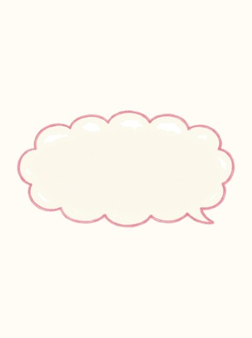 もこもこ吹き出し（ピンク）（620×333px）