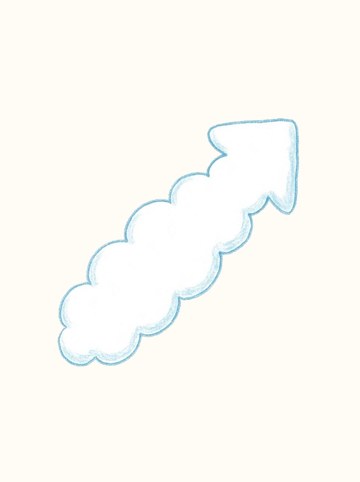 もこもこ雲（白）・みぎうえ（558×558px）
