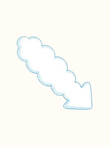 もこもこ雲（白）・みぎした（558×558px）