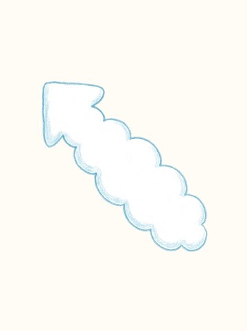もこもこ雲（白）・ひだりうえ（558×558px）