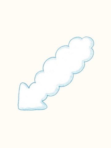 もこもこ雲（白）・ひだりした（558×558px）