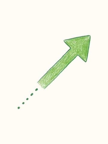点線のしっぽ（みどり）・みぎうえ（524×524px）