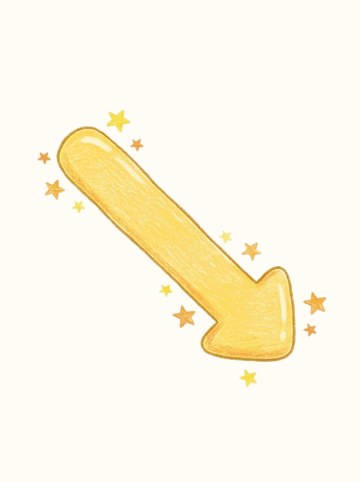 きらきら星つき（きいろ）・みぎした（590×590px）