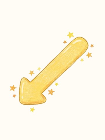きらきら星つき（きいろ）・ひだりした（590×590px）