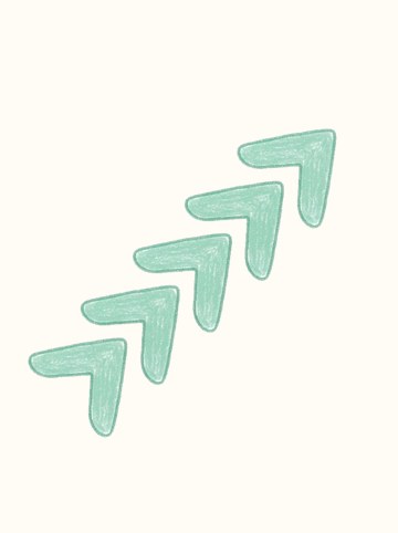 三つ並び >>>（ミント）・みぎうえ（528×528px）