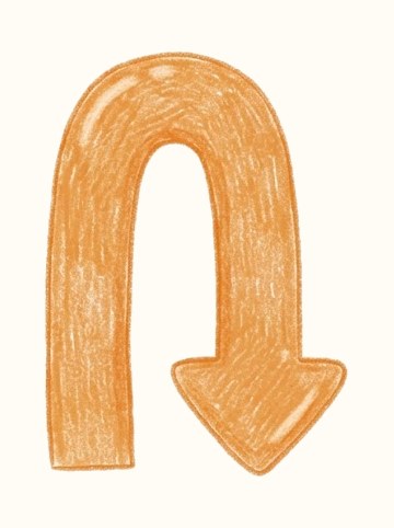 Uターン（オレンジ）（279×390px）