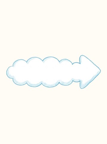 もこもこ雲（白）・みぎ（580×208px）