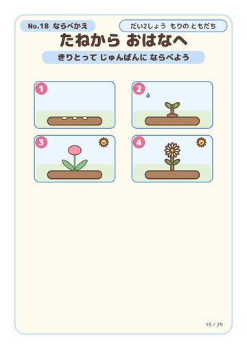 たねから おはなへ こたえ