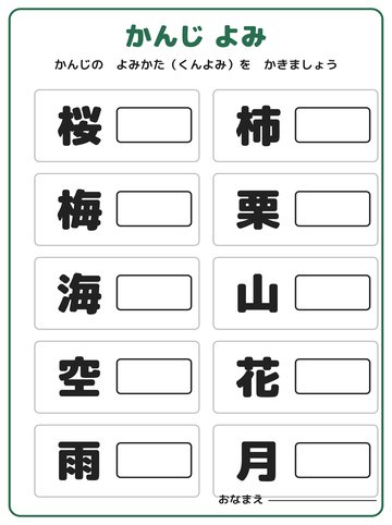 かんじ よみ