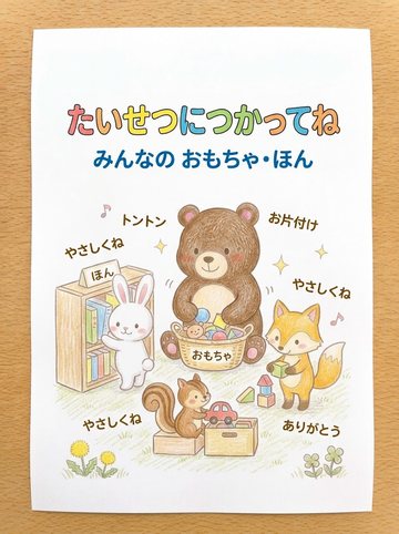 たいせつにつかってね
