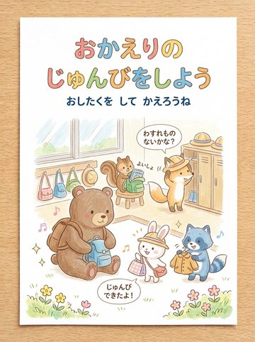 おかえりのじゅんびをしよう