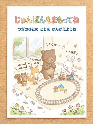 じゅんばんをまもってね