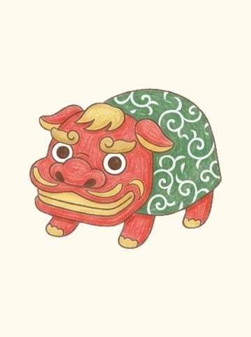 獅子舞の飾り（294×248px）