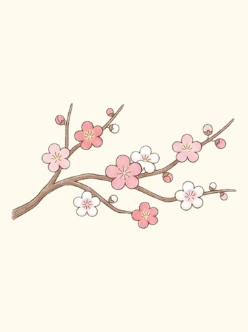 梅の花の枝（452×261px）